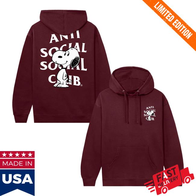 kenny Antisocialsocialclub Merch Store Assc X Peanuts Snoopy Logo Hoodie Maroonaa kenny Antisocialsocialclub Merch Store Assc X Peanuts Snoopy Logo Hoodie Maroonaa