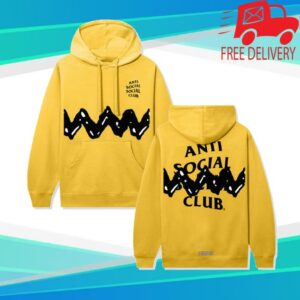 kenny Antisocialsocialclub Merch Store Shop Assc X Peanuts Zig Zag Hoodie