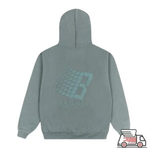 kenny Bronze56k Merch Store B Logo Print Hoodie Bluea