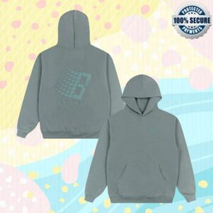 kenny Bronze56k Merch Store B Logo Print Hoodie Blueaa