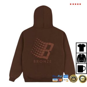 kenny Bronze56k Merch Store B Logo Print Hooodie Browna kenny Bronze56k Merch Store B Logo Print Hooodie Browna