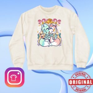 kenny Chikn Nuggit Merch Store Christmas Foxes Crewneck Sweatshirte