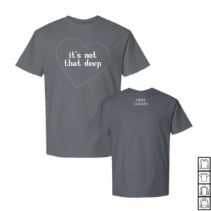 kenny Demi Lovato Merch Store Its Not That Deep Album Tee