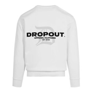 kenny Dropouts Clothing Merch Store Established Sweatshirt Whitea
