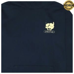 kenny G59records Store Merch G59 Skull Logo Glow Hoodie Navy