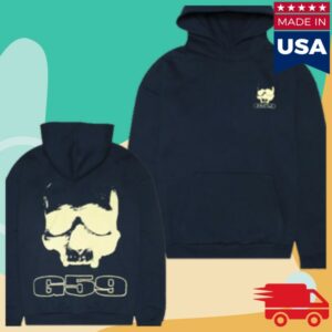 kenny G59records Store Merch G59 Skull Logo Glow Hoodie Navy errwwpsdd