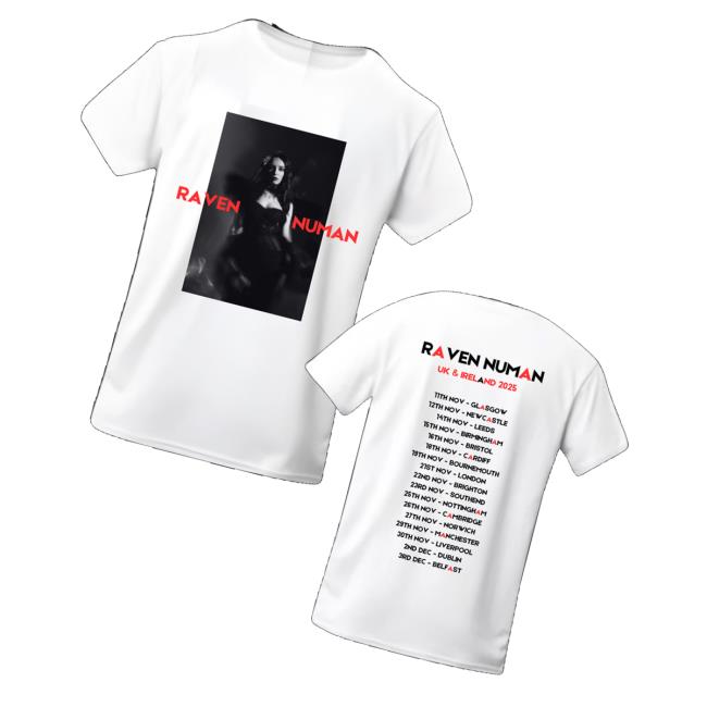 kenny Gary Numan Merch Store Raven Numan White Tour T Shirtv kenny Gary Numan Merch Store Raven Numan White Tour T Shirtv