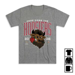 kenny Homefield Apparel Merch Store Indiana Here Come The Hoosiers 2026 Rose Bowl Tee