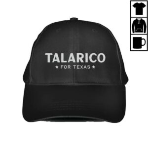 kenny James Talarico Merch Store Talarico For Texas Black Baseball Cap