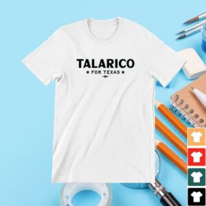 kenny James Talarico Merch Store Talarico For Texas Unisex White Tee