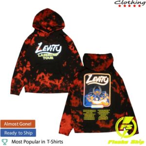 kenny Levity Merch Store Lasership Tour Red Shift Tie Dye Pullover Hoodie