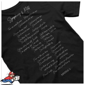 kenny Marina V Merch Store Womens Symphony Metal T Lyrics On The Back ew