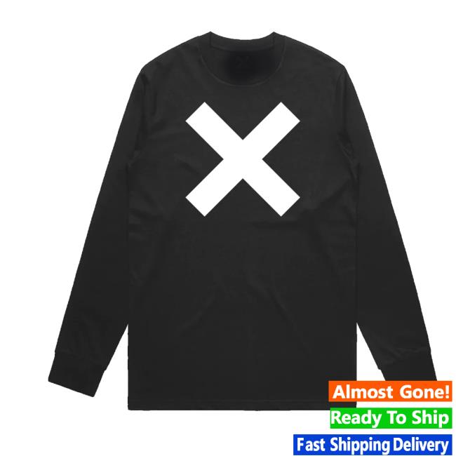 kenny The Xx Merch Store White X Longsleeve Black T Shirt kenny The Xx Merch Store White X Longsleeve Black T Shirt