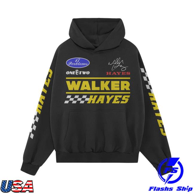 kenny Walker Hayes Merch Store Hoodie Black Racing kenny Walker Hayes Merch Store Hoodie Black Racing