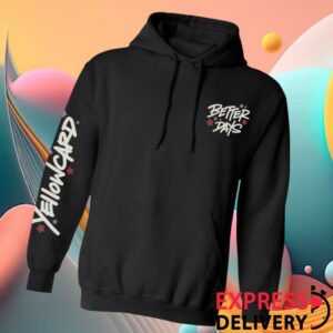 kenny Yellowcard Band Merch Better Days Stars Hoodiea