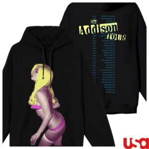 kenny addison rae store merch pop art hoodie black w