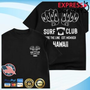 kenny black bear surf club store merch the hard knocks hawaii tee wpsd w