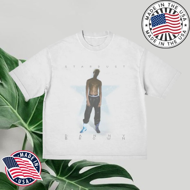 kenny danny brown store merch stardust album cover t shirt white kenny danny brown store merch stardust album cover t shirt white