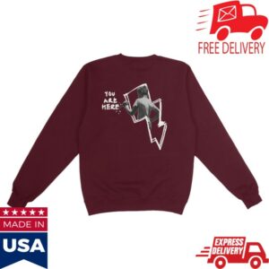 kenny dfa records store merch lcd soundsystem knockdown center 2025 maroon crewneck sweatshirt q
