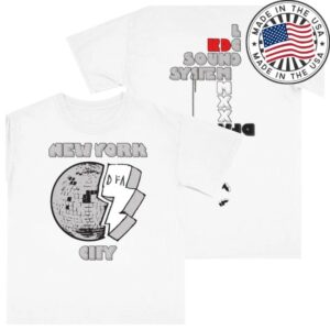 kenny dfa records store merch lcd soundsystem knockdown center 2025 white t shirt wpsdd