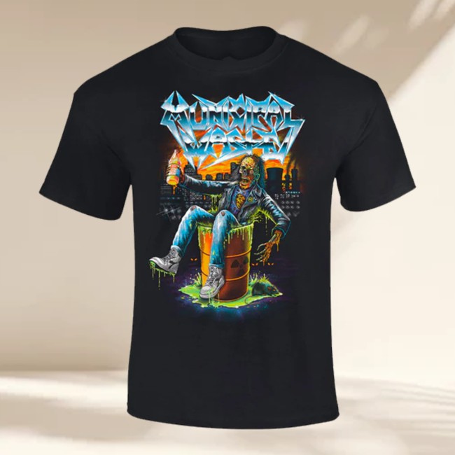 kenny jsr direct store merch municipal waste chrome logo t shirt w kenny jsr direct store merch municipal waste chrome logo t shirt w