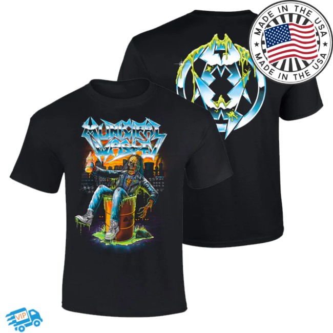 kenny jsr direct store merch municipal waste chrome logo t shirt kenny jsr direct store merch municipal waste chrome logo t shirt