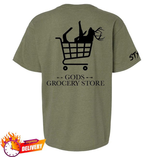 kenny styles haury store merch gods grocery store t shirt green kenny styles haury store merch gods grocery store t shirt green
