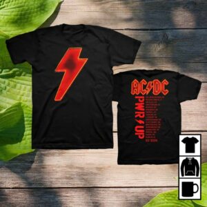 kenny AcDc Merch AcDc Pwr Up Tour Eu 2024 Black Shirt
