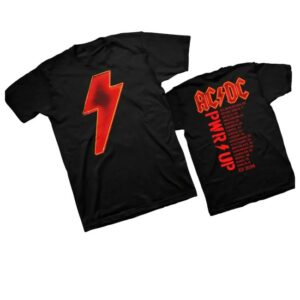 kenny AcDc Merch AcDc Pwr Up Tour Eu 2024 Black Shirt0