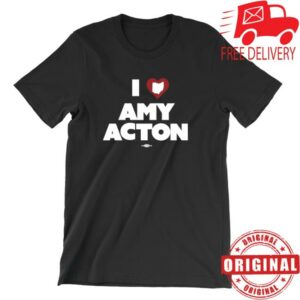 Acton For Governor Merch Store I Love Amy Acton Unisex Black Tee