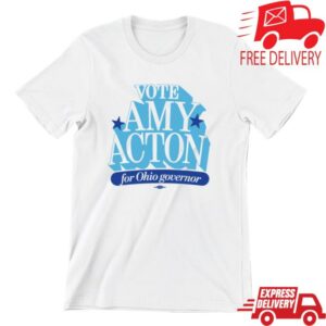 Acton For Governor Merch Store Vote Amy Acton Unisex White Tee