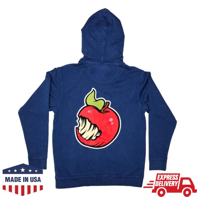 Angry Orchard Merch Store Prussion Blue Apple Hoodie Pullover 4 Angry Orchard Merch Store Prussion Blue Apple Hoodie Pullover