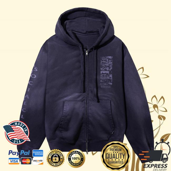 Antisocialsocialclub Merch Store Broken Car Hood-Zip Purple 5 Antisocialsocialclub Merch Store Broken Car Hood-Zip Purple