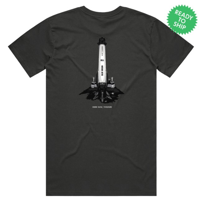 Blue Origin Merch Store Never Tell Me The Odds Tee 4 Blue Origin Merch Store Never Tell Me The Odds Tee