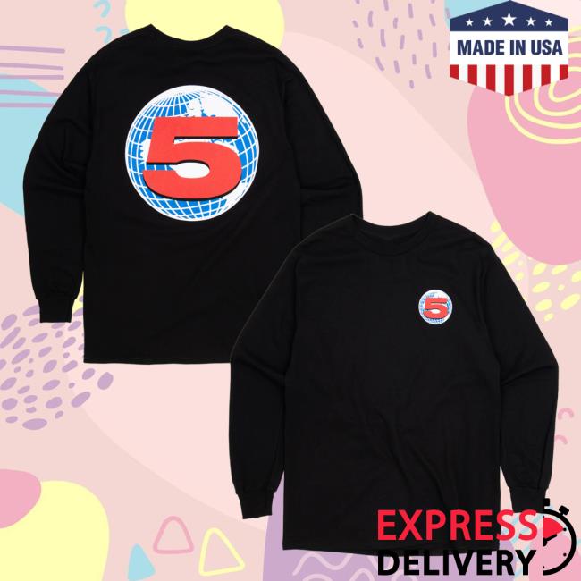 Channel 5 Merch Store Channel 5 Black Long Sleeve 5 Channel 5 Merch Store Channel 5 Black Long Sleeve
