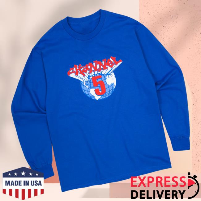 Channel 5 Merch Store Global Blue Long Sleeve 3 Channel 5 Merch Store Global Blue Long Sleeve