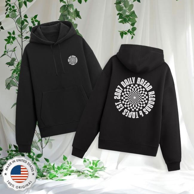 Daily Bread Merch Store Checkered R&T Hoodie Black 5 Daily Bread Merch Store Checkered R&T Hoodie Black