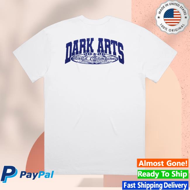 Dark Arts Coffee Merch Store World Champion T-Shirt White 4 Dark Arts Coffee Merch Store World Champion T-Shirt White