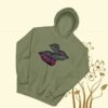 Groovyie Merch Store Plush Grey Lips Unisex Hoodie 1 Groovyie Merch Store Plush Grey Lips Unisex Hoodie