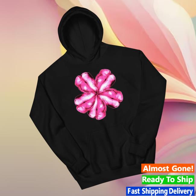 Groovyie Merch Store Plush Lip Flower Unisex Hoodie 3 Groovyie Merch Store Plush Lip Flower Unisex Hoodie