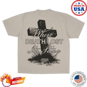 kenny Jesus Loves You Merch Lmtd When Death Lost It's Sting 7.5 Oz Tee