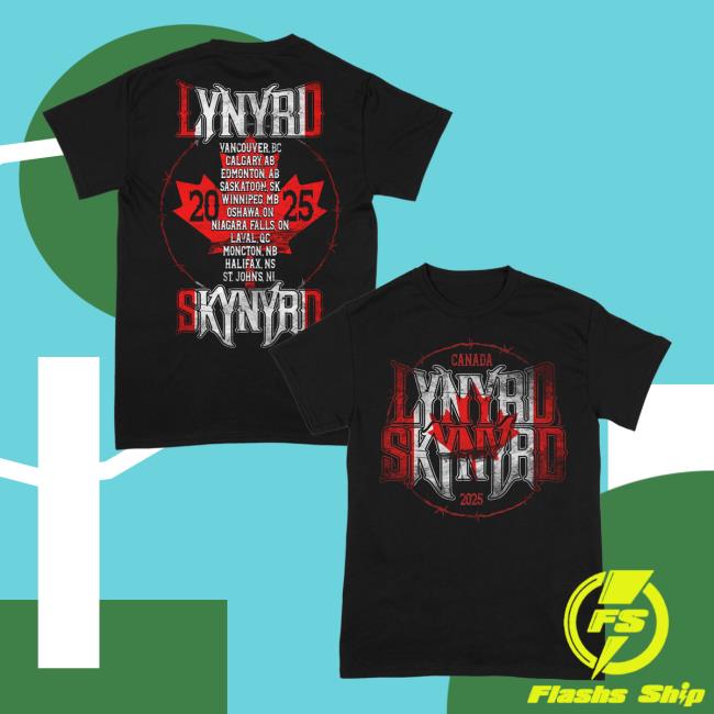 Lynyrd Skynyrd Merch Store Canada 2025 Tour Tee 5 Lynyrd Skynyrd Merch Store Canada 2025 Tour Tee