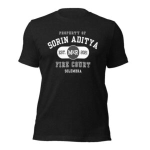 kenny Mkr Treasure Shop Merch Store Property Of Sorin Bw Text Unisex T Shirt