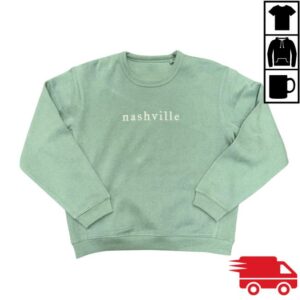 kenny Nashville Souvenirs Merch Store Sage Green Nashville Crew Neck