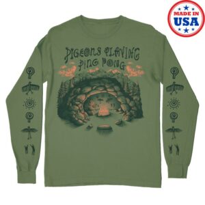 Nature Backs Merch Pigeons Playing Ping Pong Long Sleeve Hemp