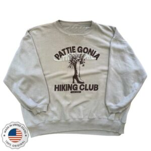 Pattie Gonia Merch Store Pattie Gonia Hiking Club Crewneck Brown Print