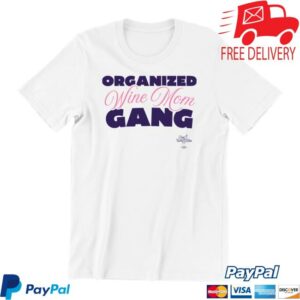 kenny Red Wine And Blue Merch Store Organized Wine Mom Gang T Shirt White
