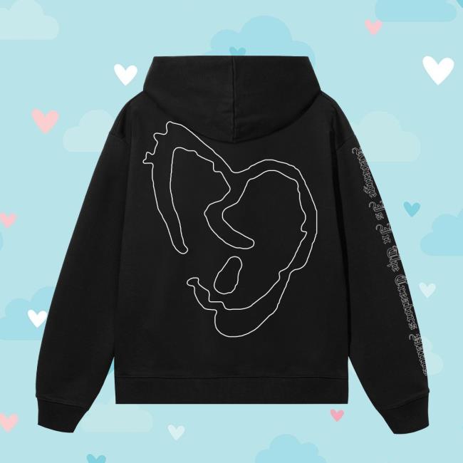Revenge Merch Store X Heartbreak Outline Hoodie White Black 4 Revenge Merch Store X Heartbreak Outline Hoodie White Black