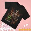 Rise Records Merch Monster Skeleton Black T-Shirt