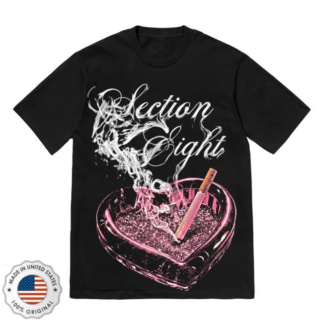 Section 8 Official Merch Store V-Day Smoke Tee 3 Section 8 Official Merch Store V-Day Smoke Tee